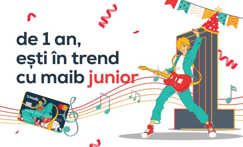 
                                        De 1 an, ești în trend cu maib junior!