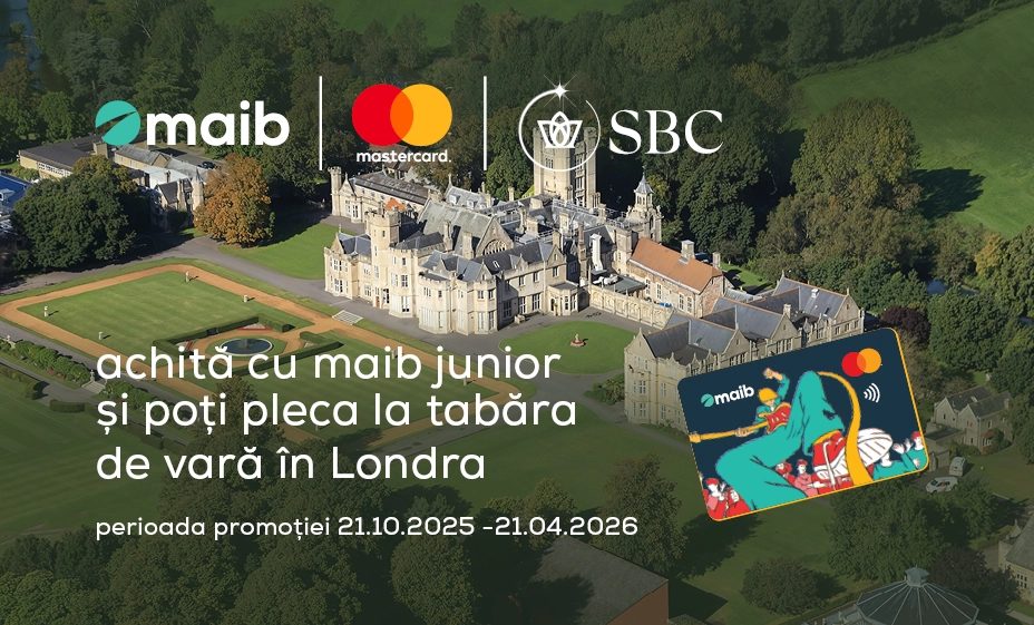 
                                        Trăiește o experiență unică cu maib junior! Tabăra internațională din Londra te așteaptă.